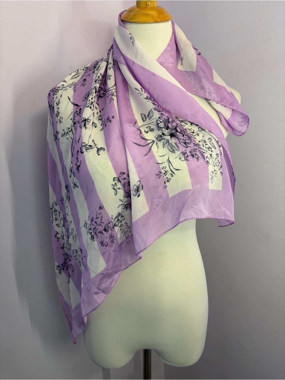 Vintage Honey Silk Scarf, Japan